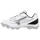 Baseballschuhe Mizuno Cushionrevo Diamond Junior (Weiß/Schwarz)