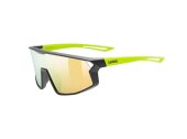 Uvex Kinder Sportbrille Skyryse Jr. Schwarz/Gelb