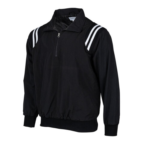 Smitty 1/2 Zip Pullover Umpire Jacket  (Schwarz/Weiß)