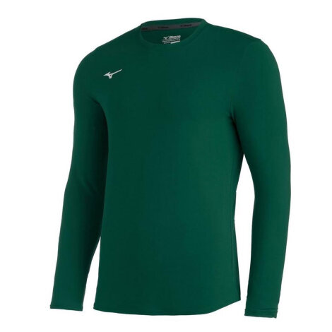 Mizuno Youth Comp Diamond Long Sleeve Crew Forest Youth S