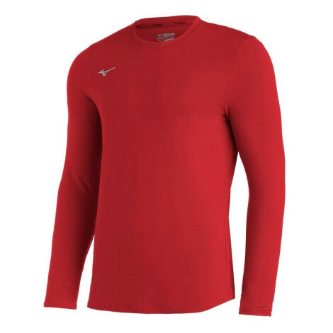 Mizuno Comp Diamond Long Sleeve Crew (Rot) L