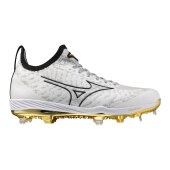 Baseballschuhe Mizuno Pro Knit 2 Metal (Weiß/Gold)