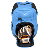 Baseballrucksack Rawlings Journey Columbia Blue