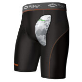 Shock Doctor Compression Short Schwarz (inkl. Air Core Cup)