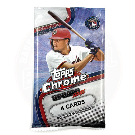 2025 Topps Chrome Updates MLB Baseball Value Pack