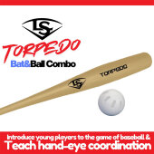 Louisville Slugger Plastic Torpedo Bat/Ball Combo