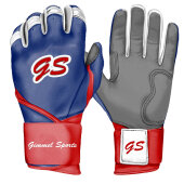 Batting Gloves Gimmel Sports G-Pro Blue Series (Navy/Red)
