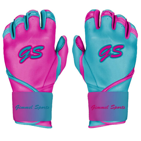 Batting Gloves Gimmel Sports G-Pro Blue Series (Baby Blue/Pink Duo)
