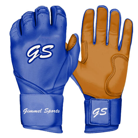Batting Gloves Gimmel Sports G-Pro Blue Series (Royal)