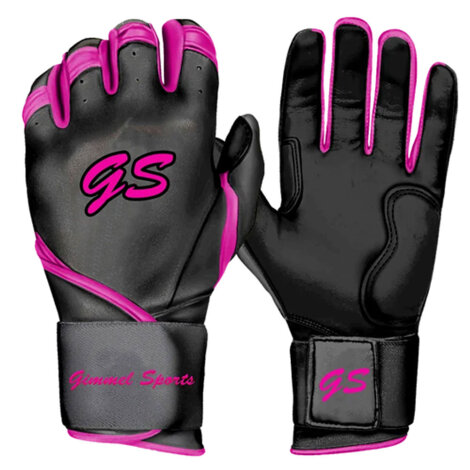 Batting Gloves Gimmel Sports G-Pro Color Series (Black/Pink)